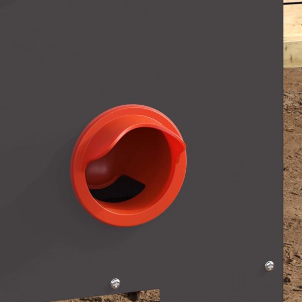 Кокошарник Черно 40,5 x 25 x 38 см Студено валцована стомана