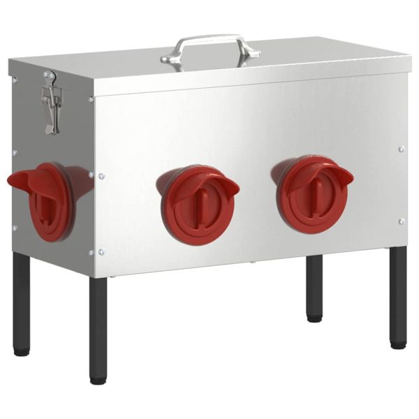 Кокошарник Сребрист 41,5 x 20,5 x 33 см Галванизирана стомана