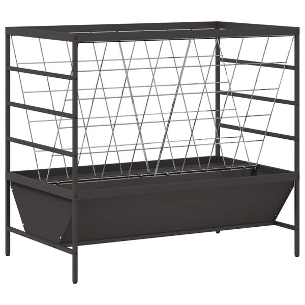 Хранилка за добитък Черно 100 x 60 x 90 см