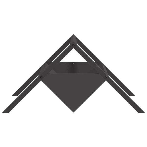 Тръба за хранене на добитък Черно 111 x 76 x 38 см