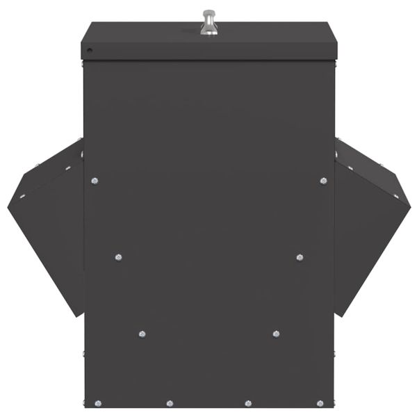 Кокошарник Черно 40,5 х 45 х 41 см Студено валцована стомана