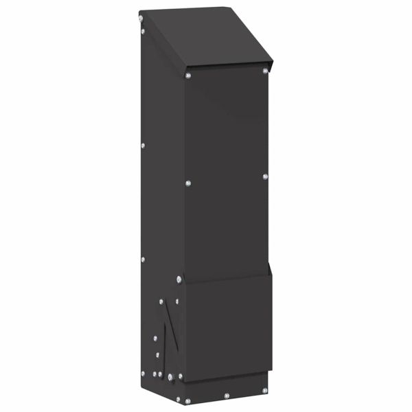 Кокошарник Черно 13 x 12 x 51 см Студено валцована стомана