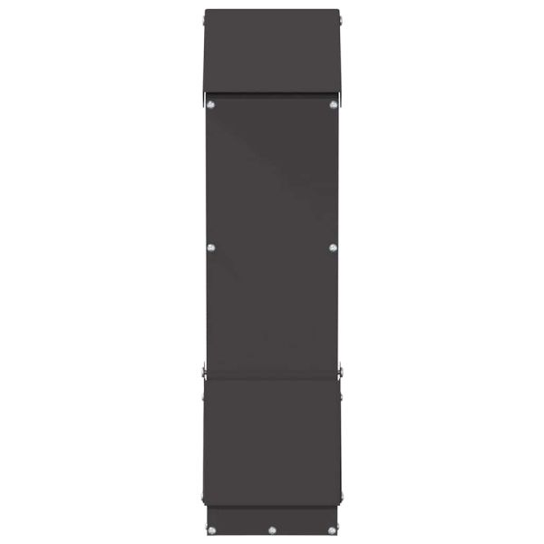 Кокошарник Черно 13 x 12 x 51 см Студено валцована стомана