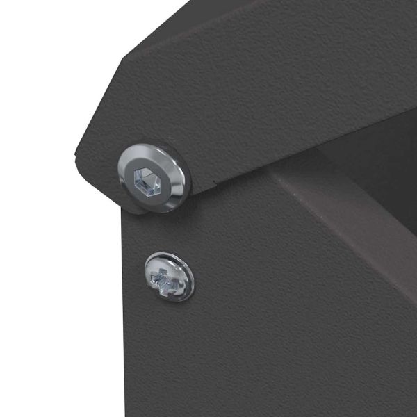 Кокошарник Черно 13 x 12 x 51 см Студено валцована стомана