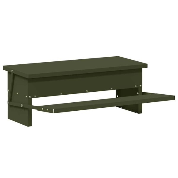 Кокошка Т ределна хранилка Маслинено зелено 48,5 x 39,5 x 19 см