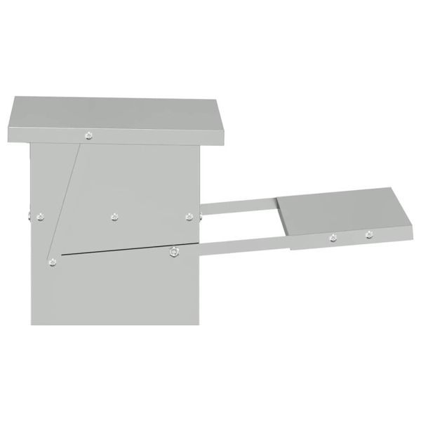 Кокошка Т ределна хранилка Сребрист 48,5 x 39,5 x 19 см