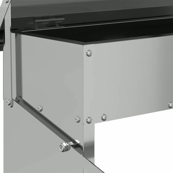 Кокошка Т ределна хранилка Сребрист 48,5 x 39,5 x 19 см