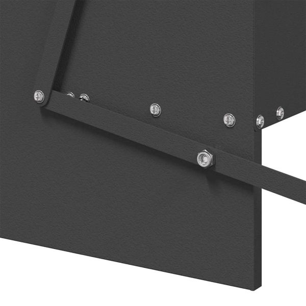 Кокошка Т ределна хранилка Черно 75 x 53 x 20,5 см