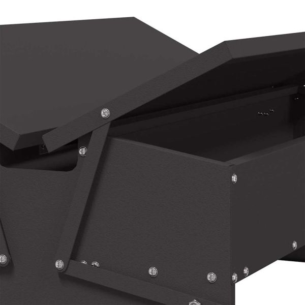 Кокошка Т ределна хранилка Черно 75 x 53 x 20,5 см