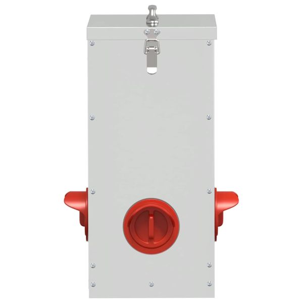 Кокошарник Сребрист 32,5 x 20,5 x 43 см Галванизирана стомана