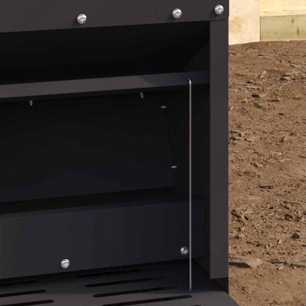 Кокошка Т ределна хранилка Черно 25 x 42 x 40 см