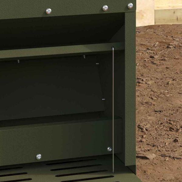 Кокошка Т ределна хранилка Маслинено зелено 25 x 42 x 40 см