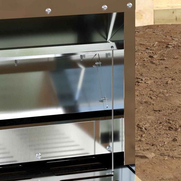 Кокошка Т ределна хранилка Сребрист 25 x 42 x 40 см