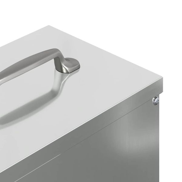 Кокошарник Сребрист 20 x 25 x 35 см Галванизирана стомана