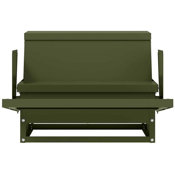 Кокошка Т ределна хранилка Маслинено зелено 50 x 40 x 29 см