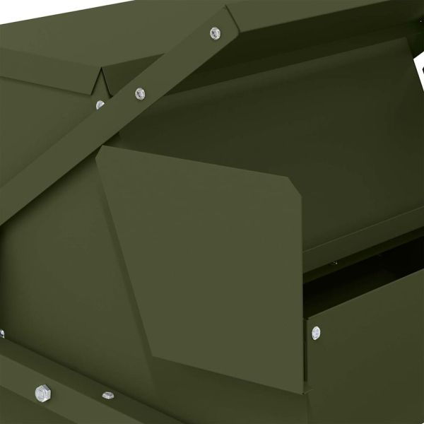 Кокошка Т ределна хранилка Маслинено зелено 50 x 40 x 29 см