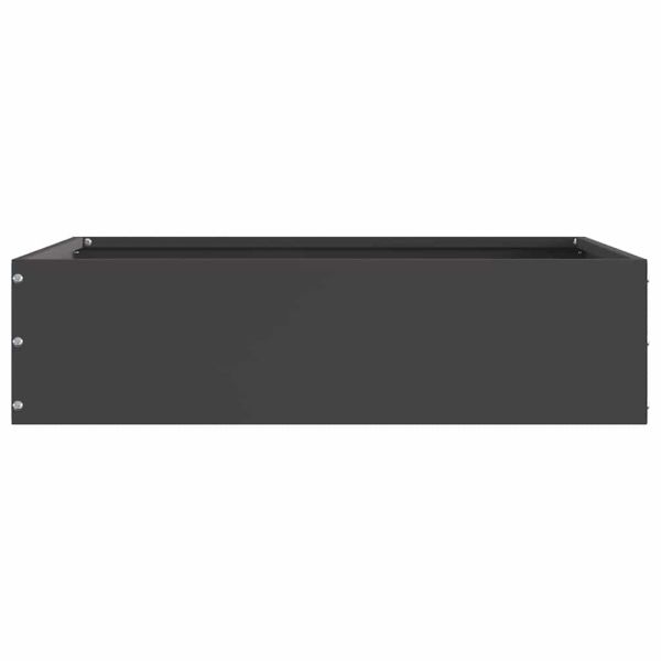 Ограда за трева 6 pcs Черно 50 x 50 x 13 см Стомана