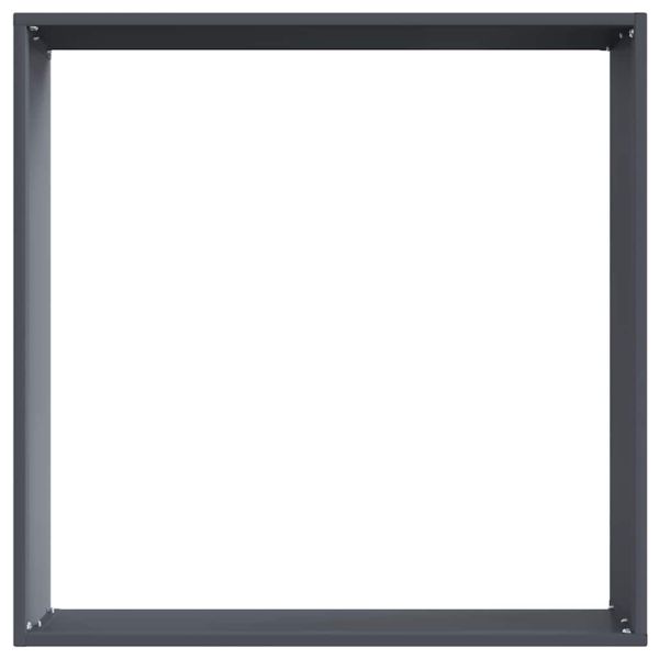 Ограда за трева 6 pcs Антрацит 50 x 50 x 13 см Стомана