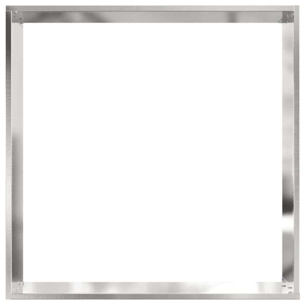 Ограда за трева 6 pcs Сребрист 50 x 50 x 13 см