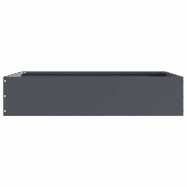 Ограда за трева 6 pcs Антрацит 60 x 60 x 13 см Стомана