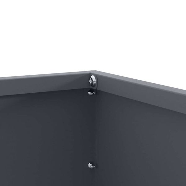 Ограда за трева 6 pcs Антрацит 60 x 60 x 13 см Стомана