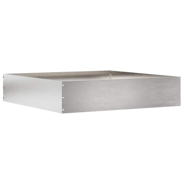 Ограда за трева Сребрист 60 x 60 x 13 см Неръждаема стомана