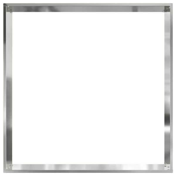 Ограда за трева 6 pcs Сребрист 60 x 60 x 13 см