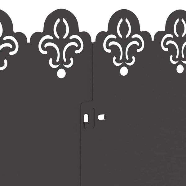 Ограничители за тревни площи 20 pcs Черно 103 x 0,05 x 22 см