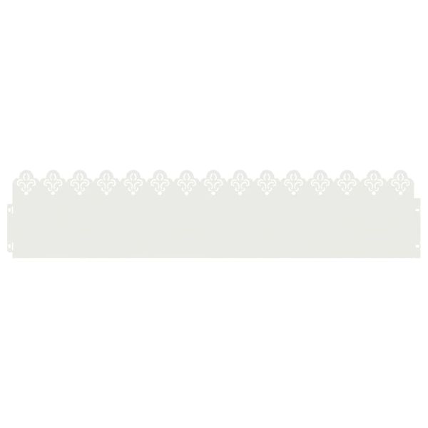 Ограничители за тревни площи 20 pcs Бяло 103 x 0,05 x 22 см