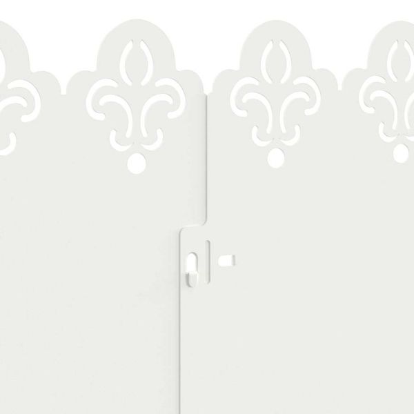 Ограничители за тревни площи 20 pcs Бяло 103 x 0,05 x 22 см