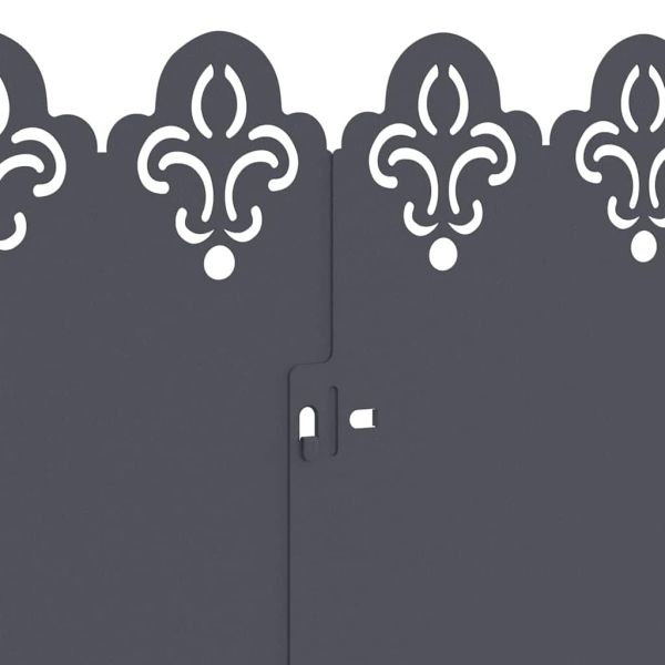 Ограничители за тревни площи 20 pcs Антрацит 103 x 0,05 x 22 см