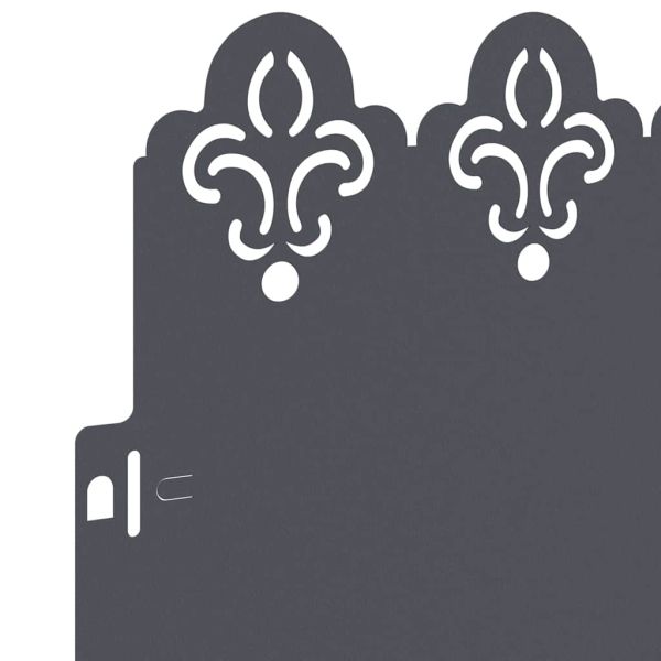 Ограничители за тревни площи 30 pcs Антрацит 103 x 0,05 x 22 см