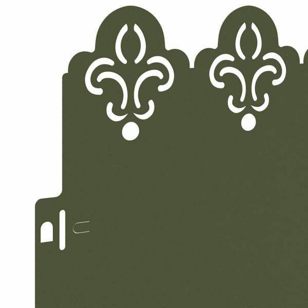 Ограничители за тревни площи 10 pcs Маслинено зелено