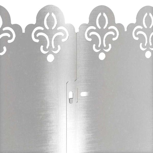 Ограничители за тревни площи 20 pcs Сребрист 103 x 0,05 x 22 см