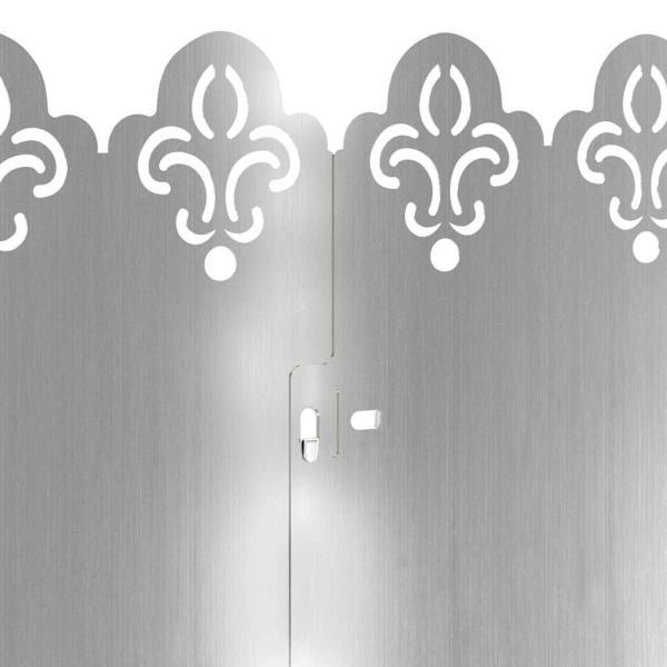 Ограничители за тревни площи 20 pcs Сребрист 103 x 0,05 x 22 см