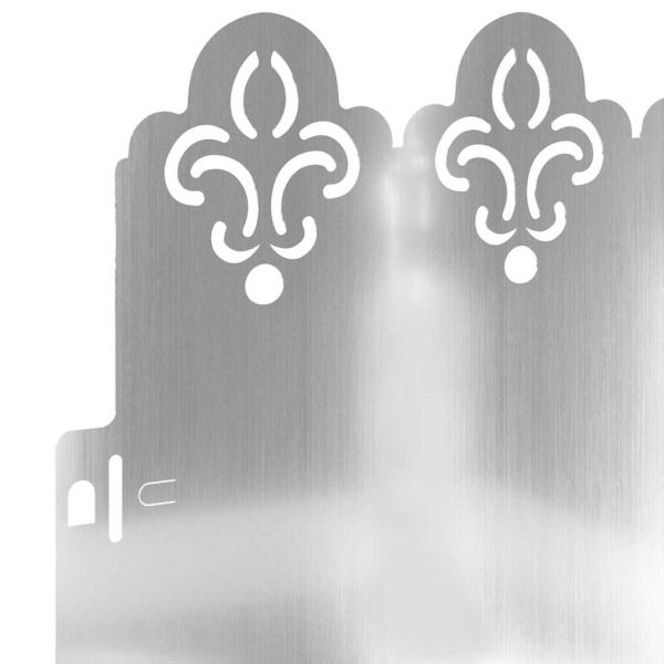 Ограничители за тревни площи 30 pcs Сребрист 103 x 0,05 x 22 см