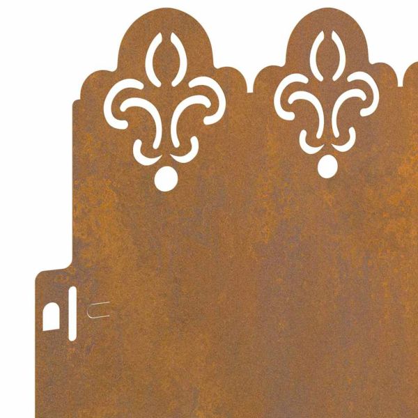 Ограничители за тревни площи 10 pcs Ръждясало