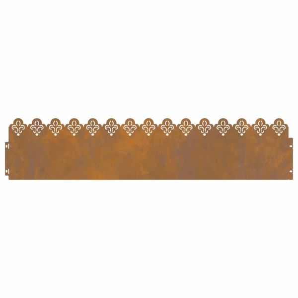 Ограничители за тревни площи 30 pcs Ръждясало