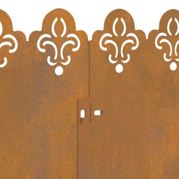 Ограничители за тревни площи 30 pcs Ръждясало