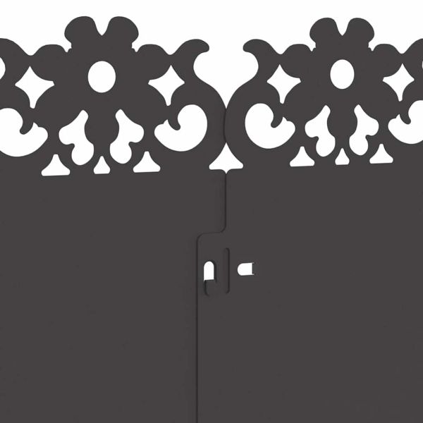 Ограничители за тревни площи 30 pcs Черно 103 x 0,05 x 22 см