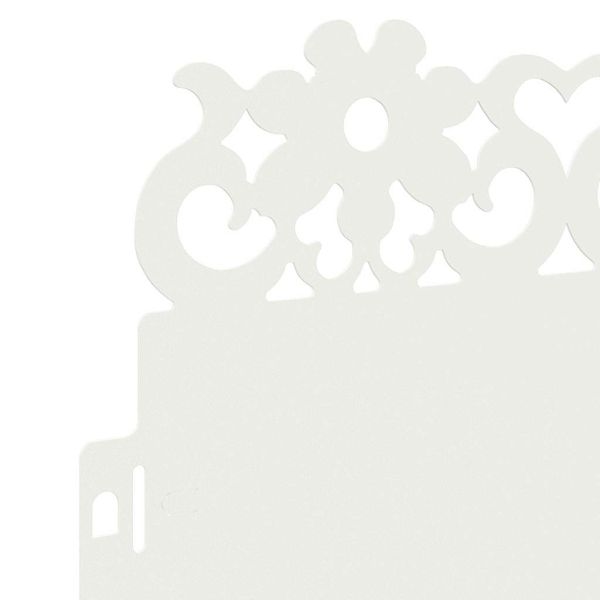 Ограничители за тревни площи 10 pcs Бяло 103 x 0,05 x 22 см