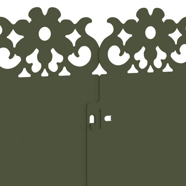 Ограничители за тревни площи 10 pcs Маслинено зелено