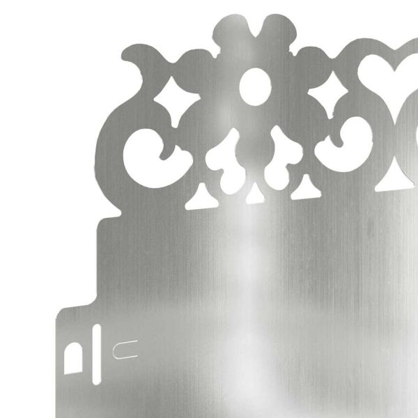 Ограничители за тревни площи 20 pcs Сребрист 103 x 0,05 x 22 см