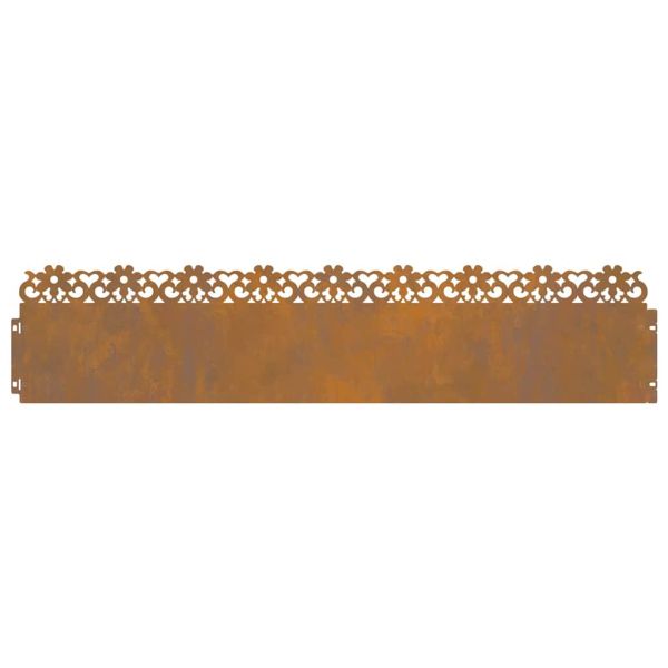 Ограничители за тревни площи 10 pcs Ръждясало