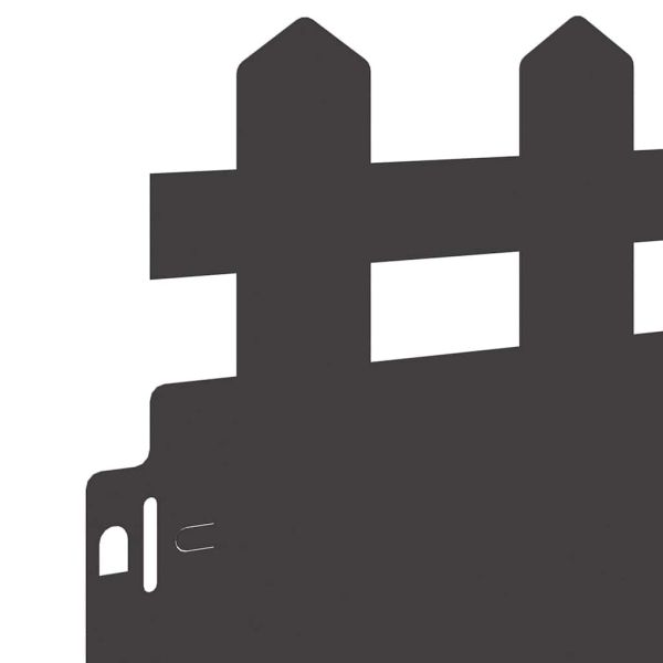 Ограничители за тревни площи 30 pcs Черно 103 x 0,05 x 22 см