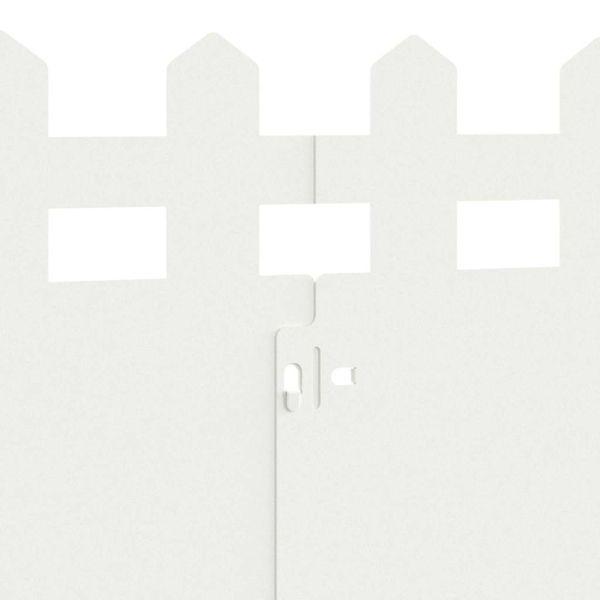 Ограничители за тревни площи 20 pcs Бяло 103 x 0,05 x 22 см