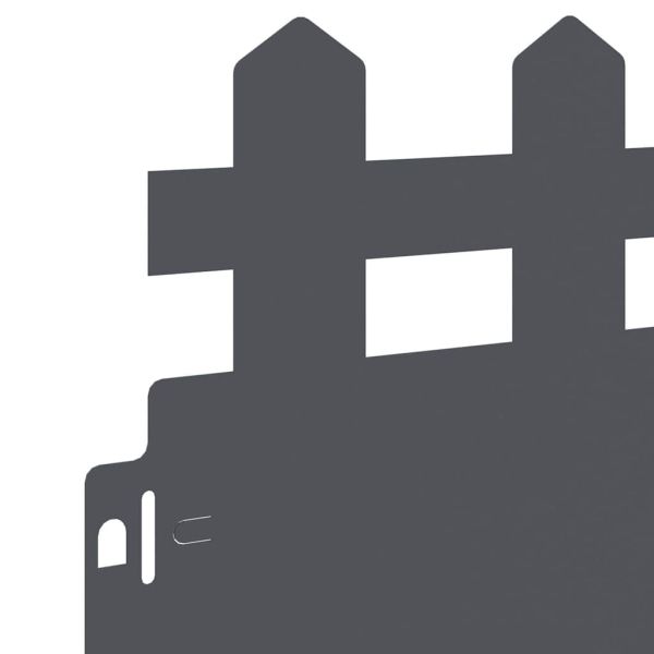 Ограничители за тревни площи 20 pcs Антрацит 103 x 0,05 x 22 см