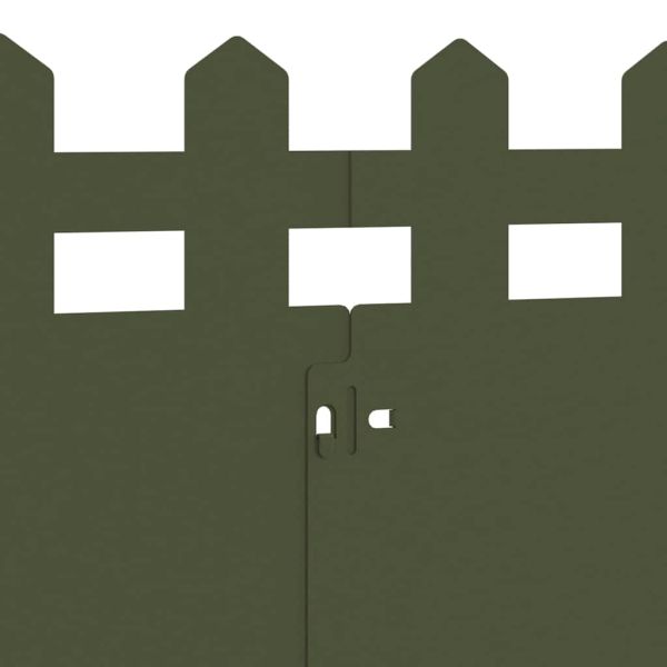 Ограничители за тревни площи 30 pcs Маслинено зелено