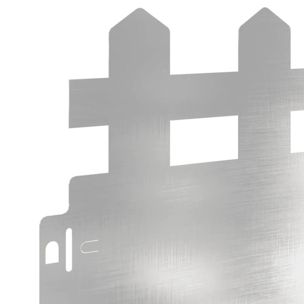 Ограничители за тревни площи 30 pcs Сребрист 103 x 0,05 x 22 см