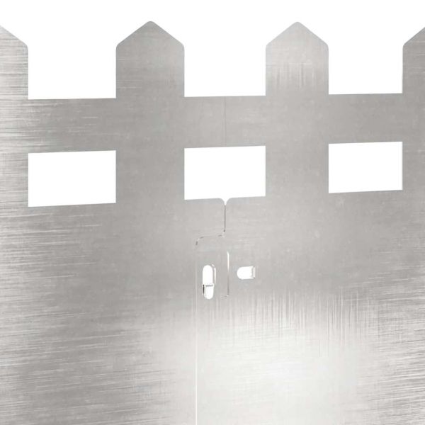 Ограничители за тревни площи 30 pcs Сребрист 103 x 0,05 x 22 см